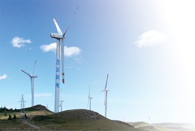 大唐左云1.5MW风力发电塔项目